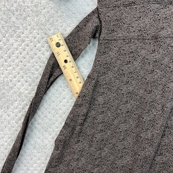 Toad&Co Womens Dress Herringbone V Neck Half Sleeve Belted Organic Cotton Small - Picture 15 of 15